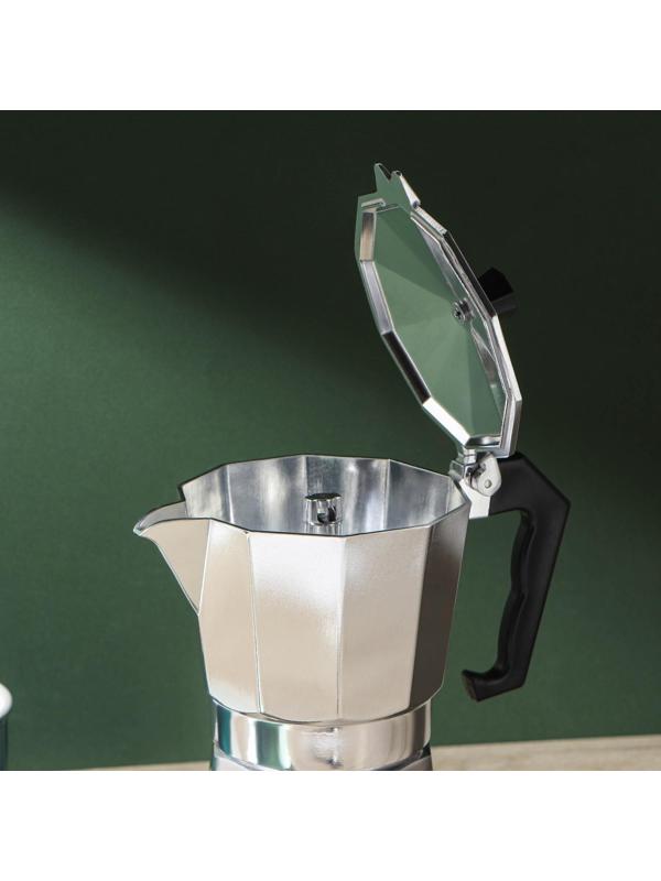 Кофеварка гейзерная Доляна Alum, на 6 чашек, 300 мл