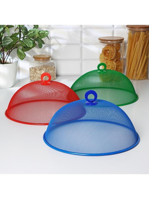 Крышка-сетка для продуктов Доляна «Вкус», d=30 см, цвет МИКС