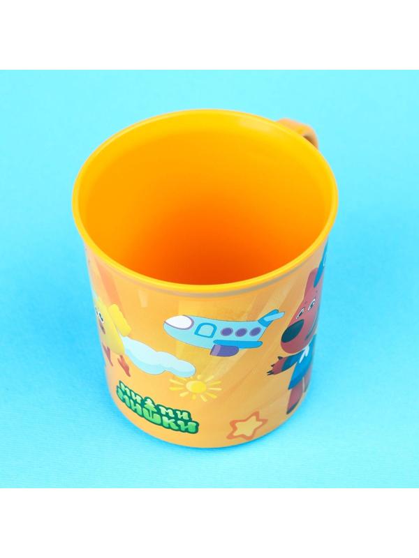Кружка детская «Ми-Ми-Мишки» с нескользящим дном, 200 мл., цвет оранжевый