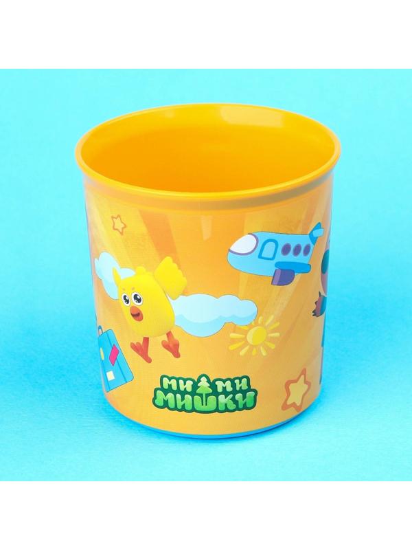 Кружка детская «Ми-Ми-Мишки» с нескользящим дном, 200 мл., цвет оранжевый