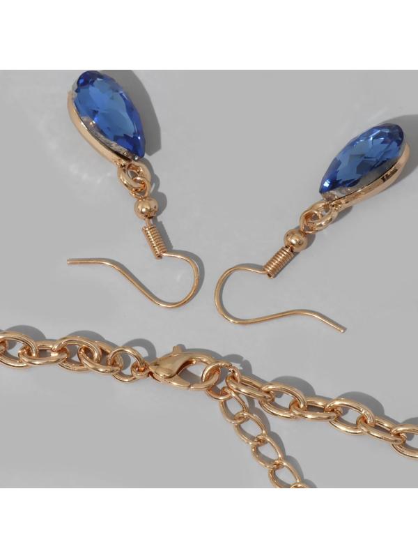 Набор 2 предмета: серьги, колье 