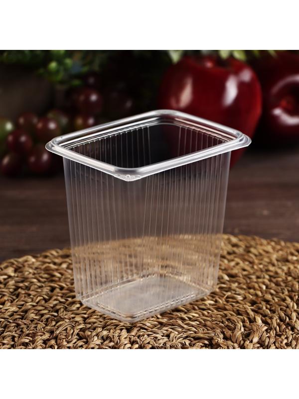 Контейнер одноразовый «Южуралпак», КР-12, 500 гр, 11,2×8,6×10,5 см, цвет прозрачный