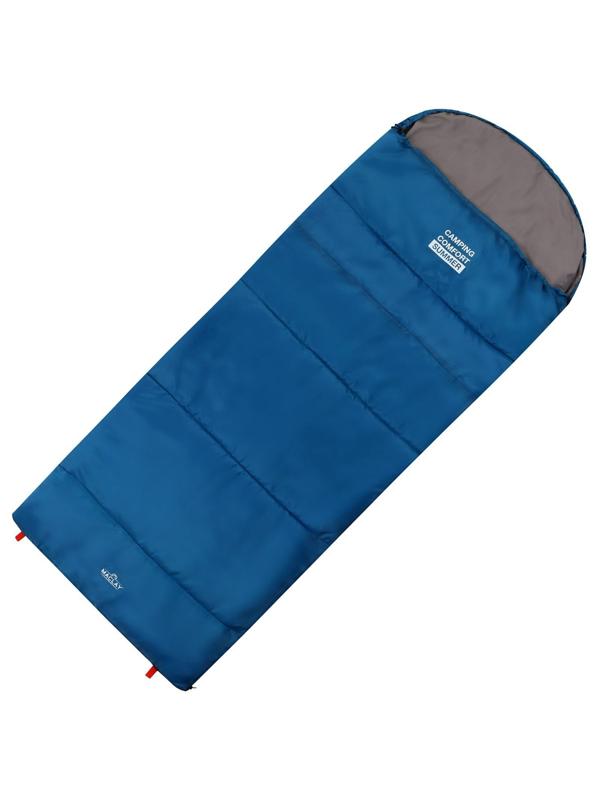 Спальник-одеяло 2 слоя, правый, с подголовником, р. 220х90 см, +10/+25 camping comfort summer