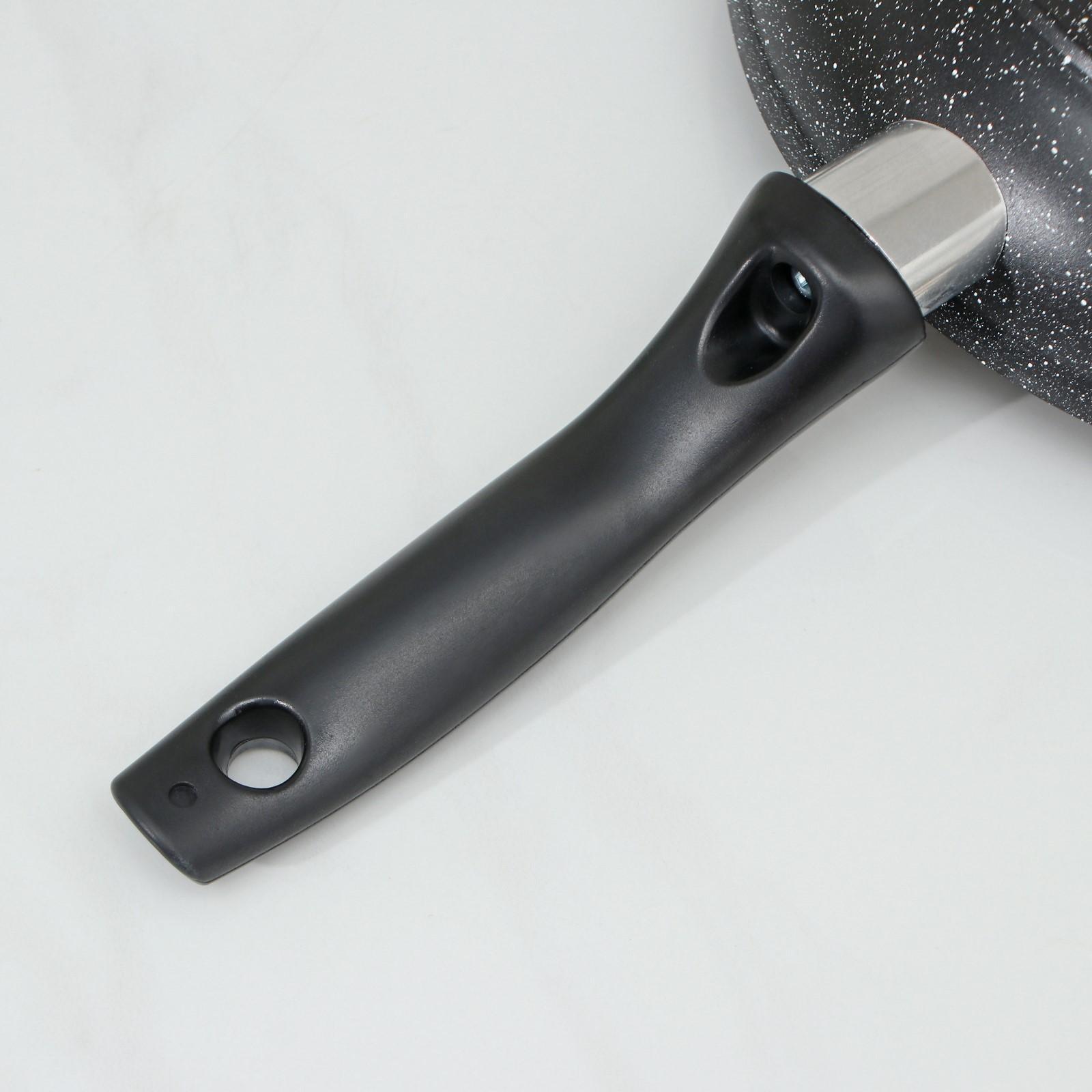 Сковорода «Элит», d=24 см, несъемная ручка, с крышкой