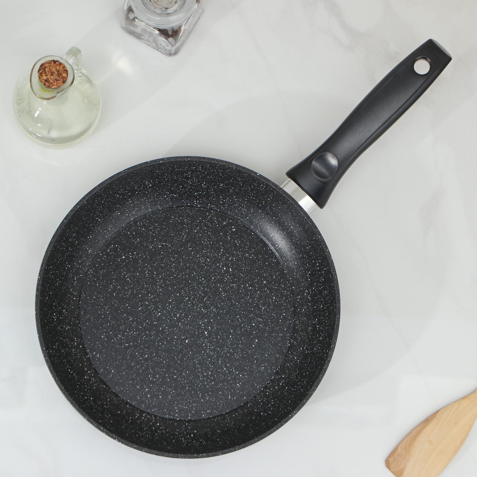 Сковорода «Элит», d=24 см, несъемная ручка, с крышкой