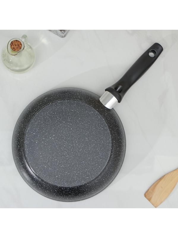 Сковорода «Элит», d=24 см, несъемная ручка, с крышкой