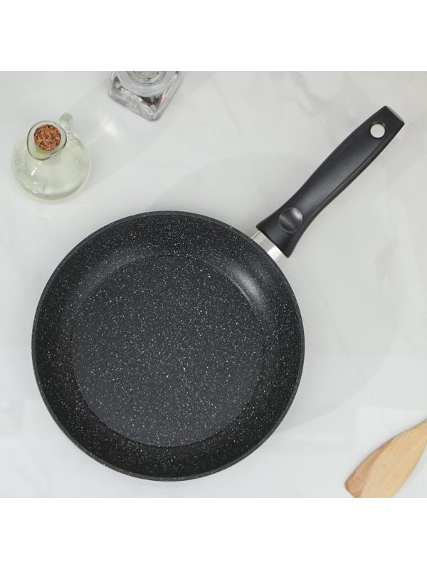 Сковорода «Элит», d=24 см, несъемная ручка, с крышкой