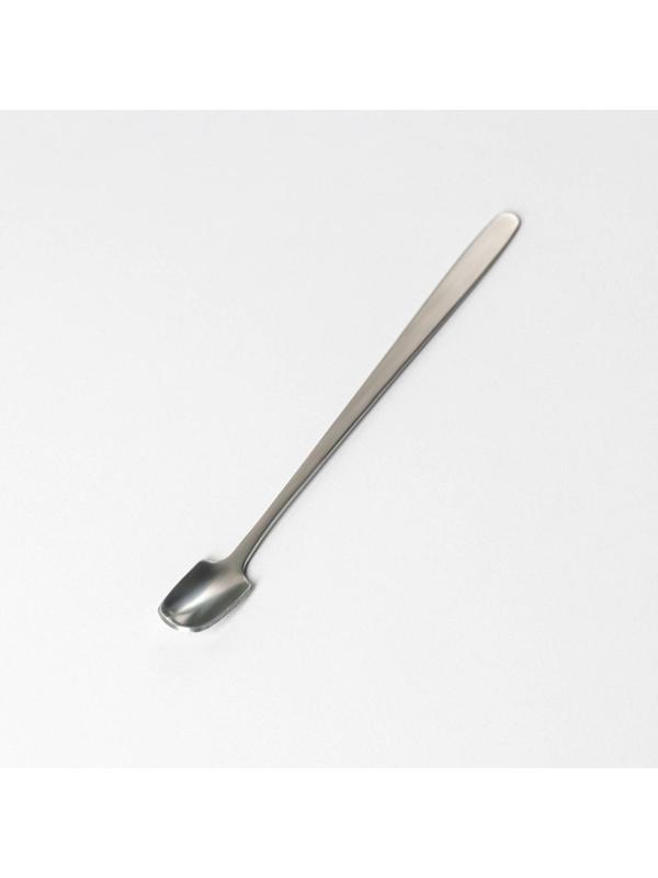 Кружка керамическая с ложкой «Стильный мишка», 320 мл, цвет белый