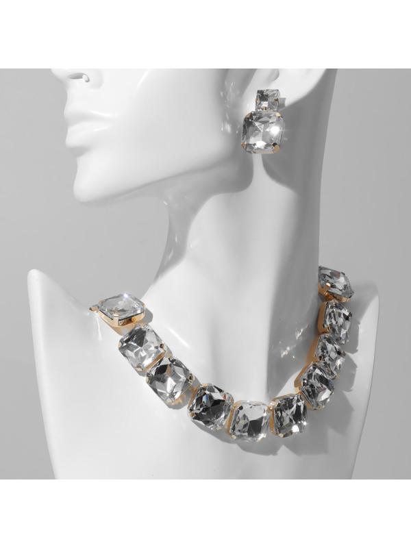 Набор 2 предмета: серьги, колье 