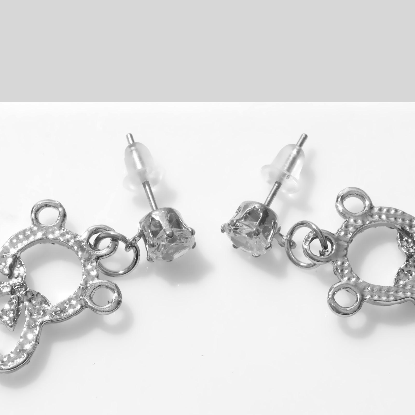 Серьги со стразами 