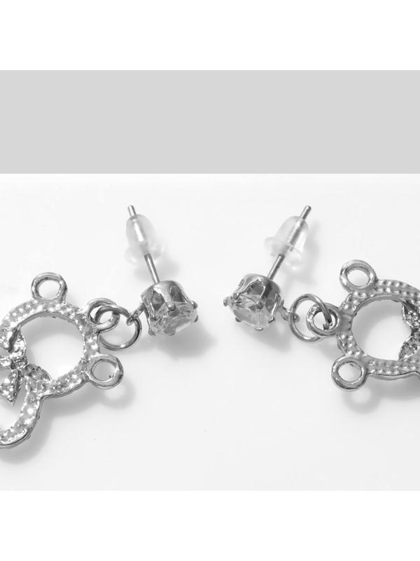 Серьги со стразами 