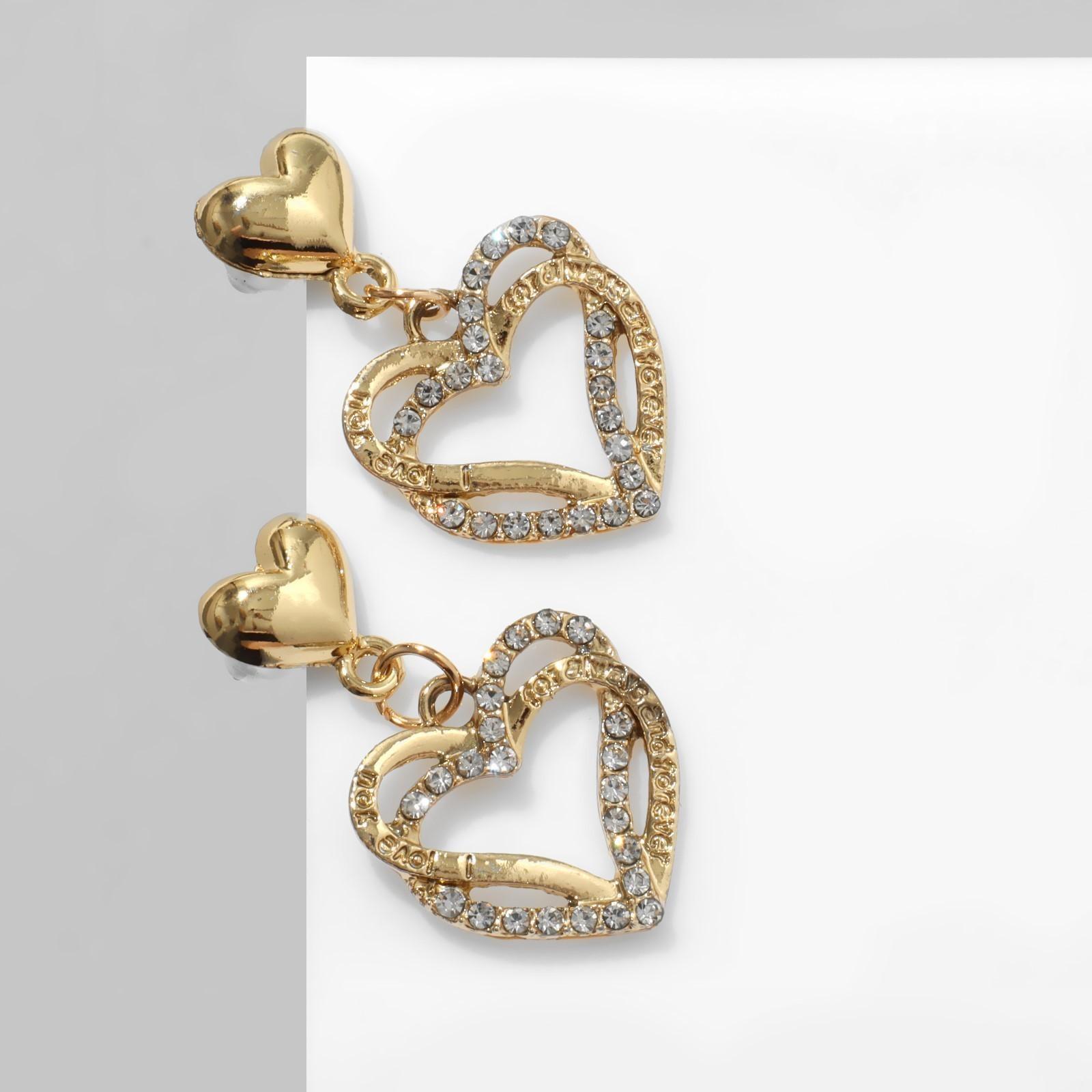 Серьги со стразами 