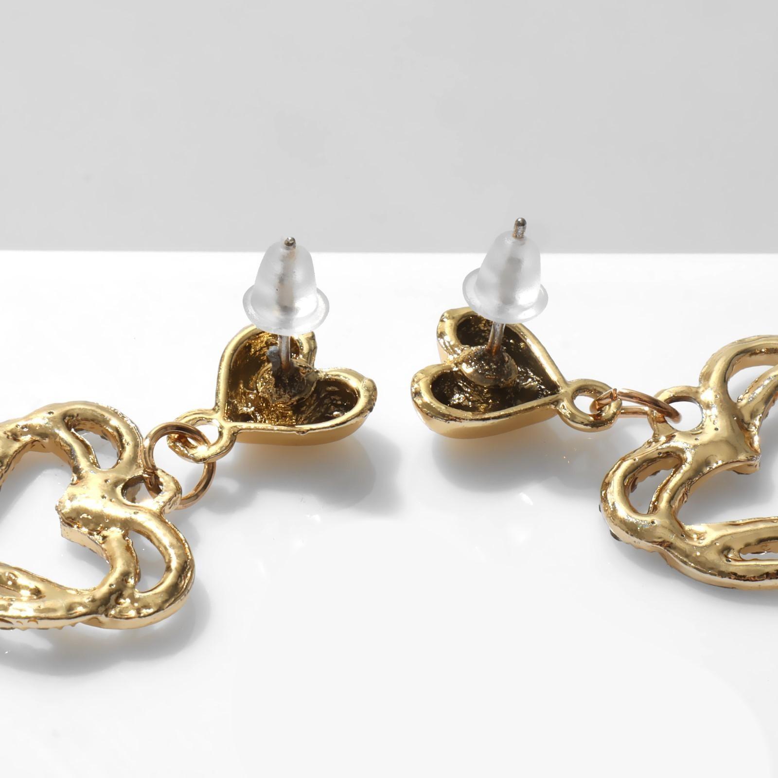 Серьги со стразами 