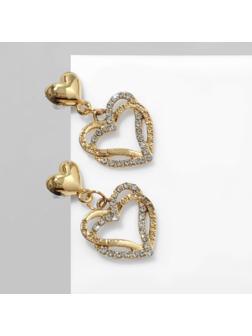 Серьги со стразами 