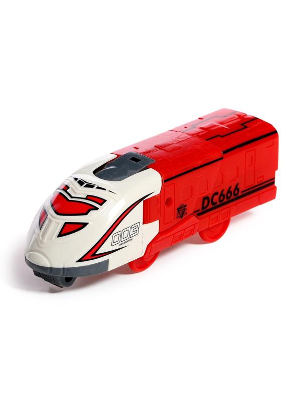 Робот «Поезд», трансформируется, цвет красный