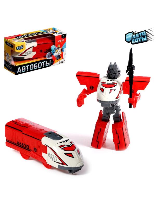 Робот «Поезд», трансформируется, цвет красный
