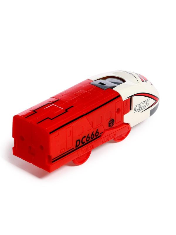 Робот «Поезд», трансформируется, цвет красный