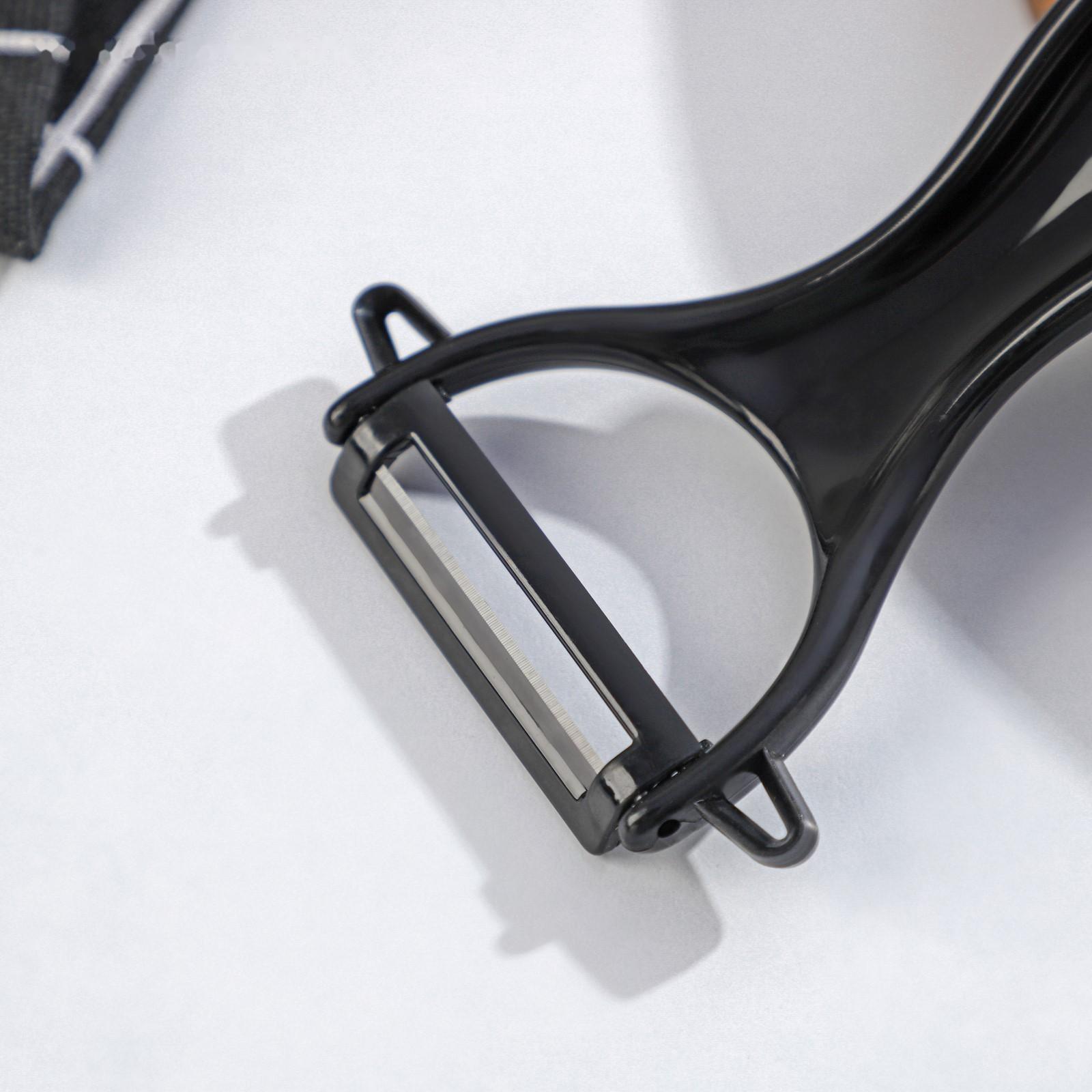 Овощечистка керамическая Magistro Black, 13 см, цвет чёрный