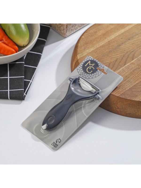 Овощечистка керамическая Magistro Black, 13 см, цвет чёрный