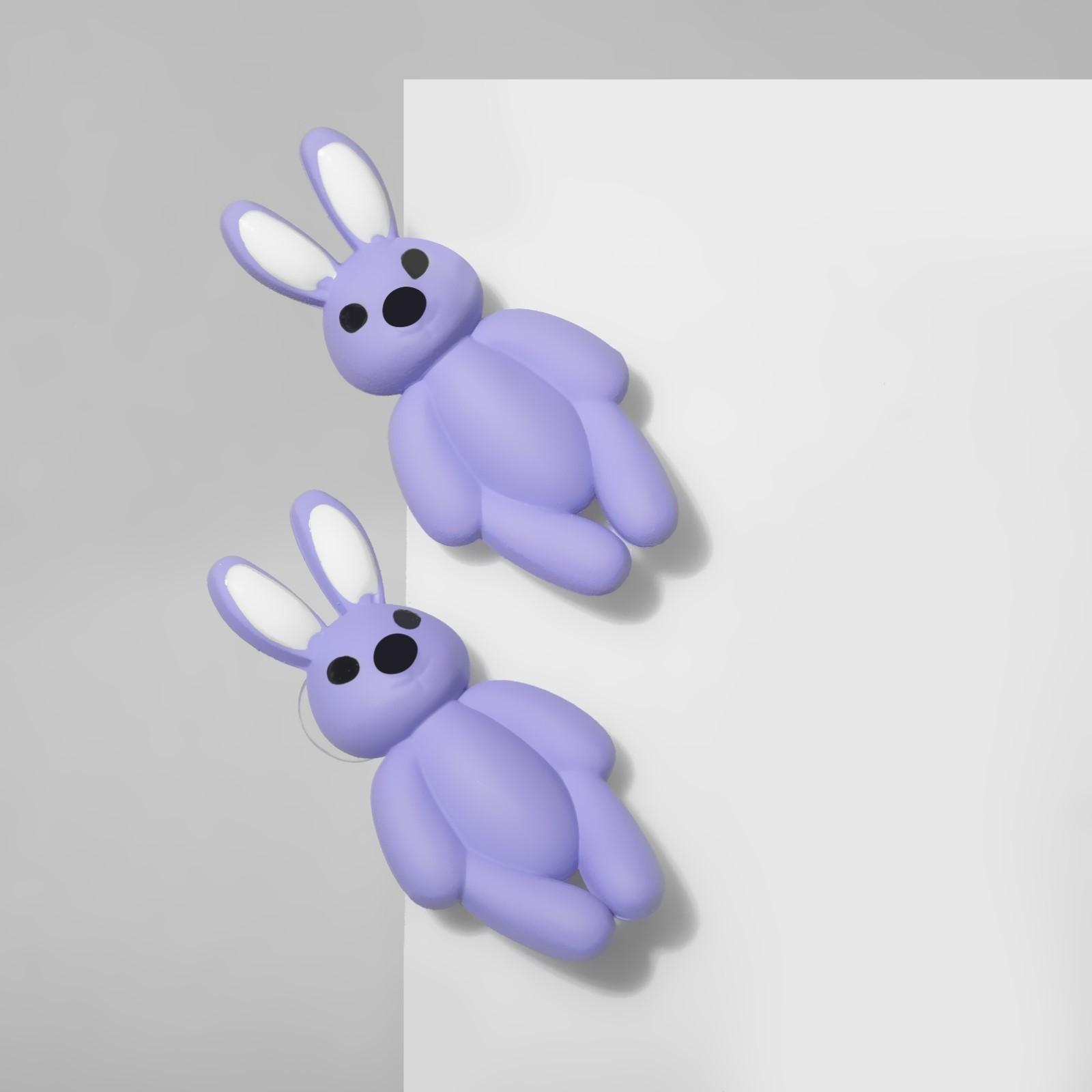 Серьги пластик 