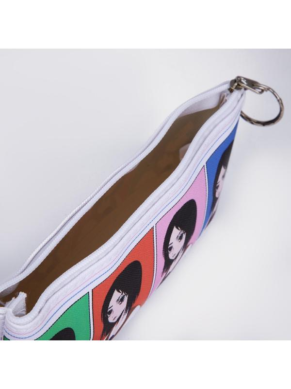 Косметичка-пенал на молнии, цвет белый