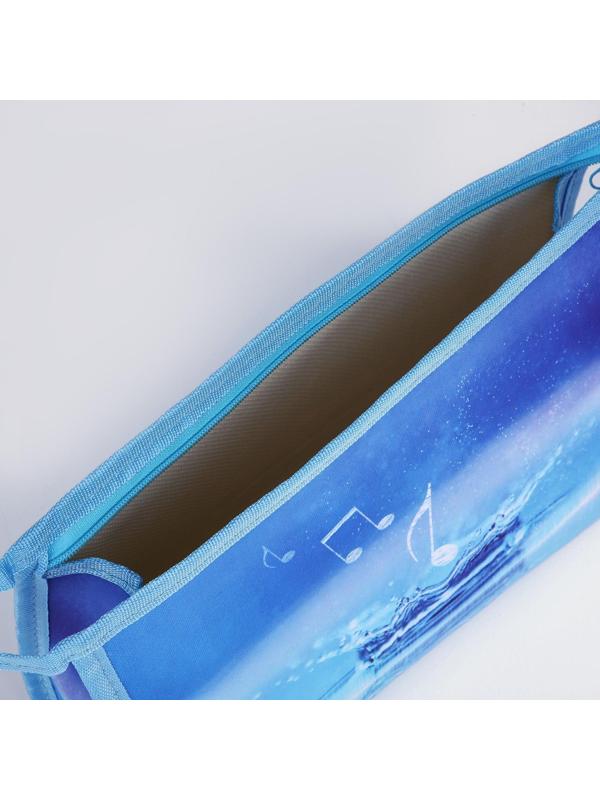 Косметичка на молнии, цвет голубой