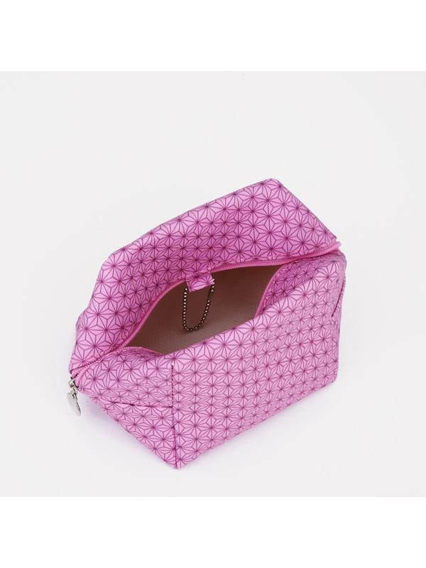 Косметичка на молнии, цвет розовый