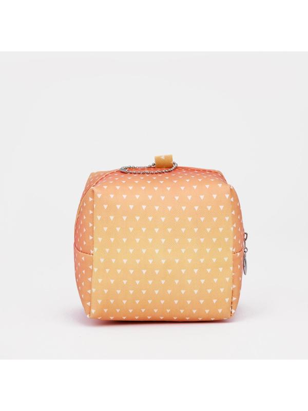 Косметичка на молнии, цвет оранжевый