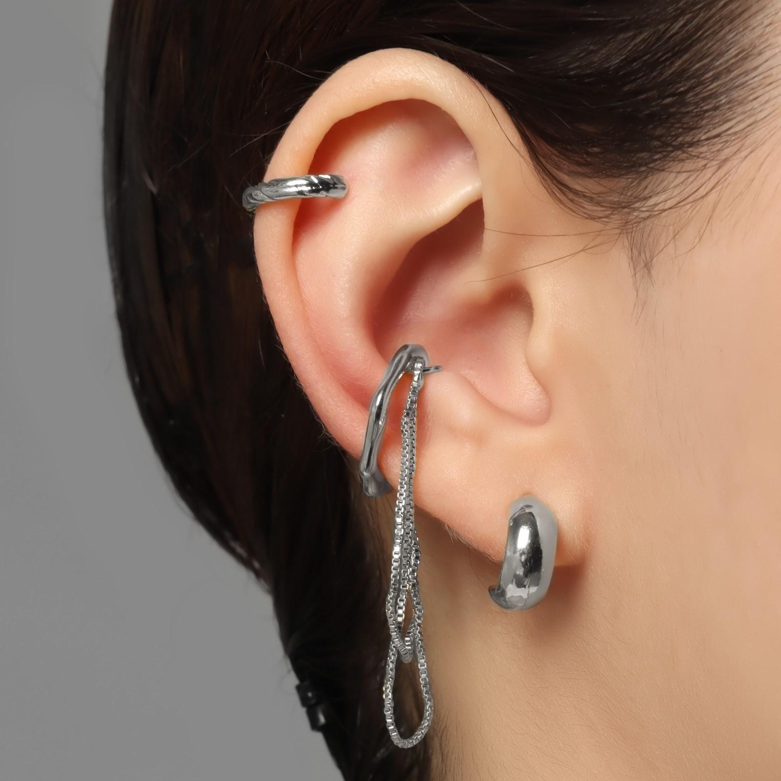 Набор серьга и каффы 