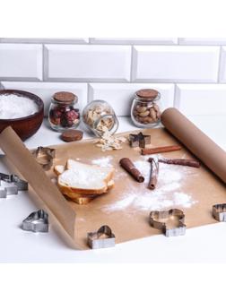 Бумага для выпечки силиконизированная, коричневая 38 х 25 м