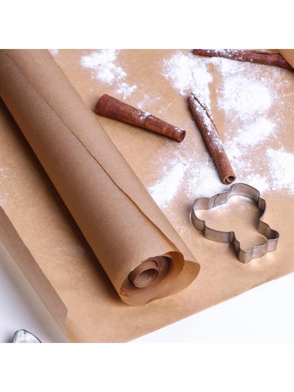 Бумага для выпечки силиконизированная, коричневая 38 х 25 м