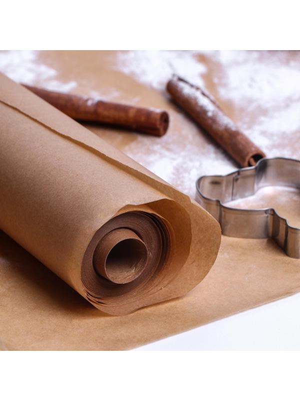 Бумага для выпечки силиконизированная, коричневая 38 х 25 м