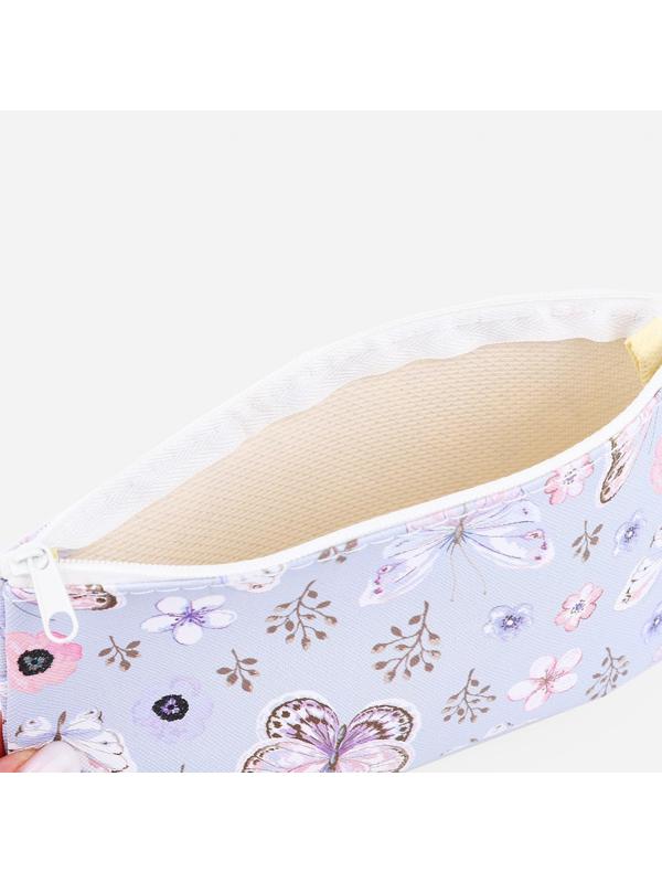 Косметичка на молнии, цвет сиреневый