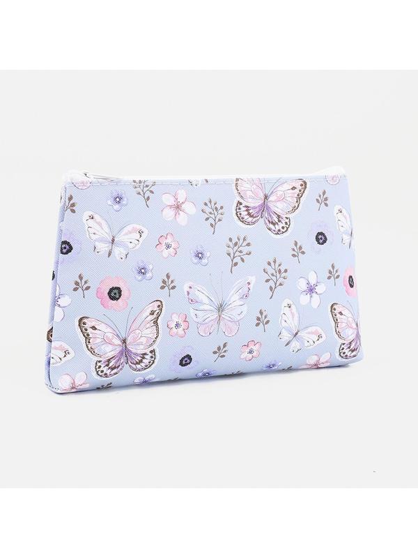 Косметичка на молнии, цвет сиреневый