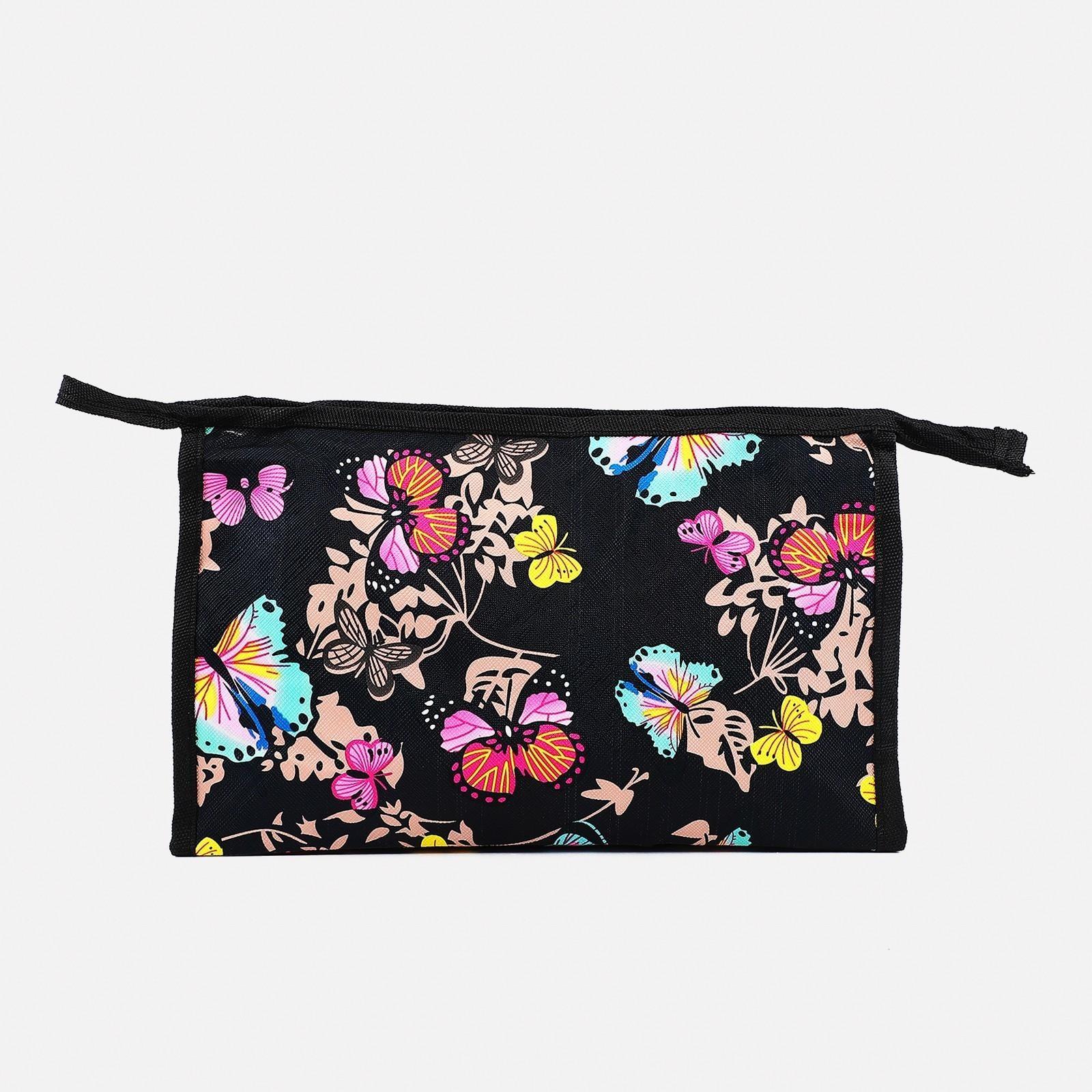 Косметичка на молнии, цвет черный