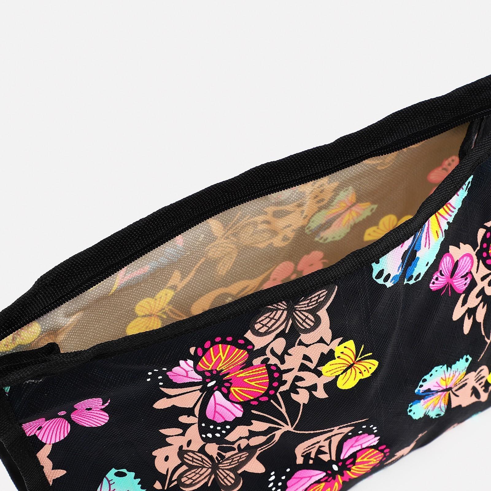 Косметичка на молнии, цвет черный