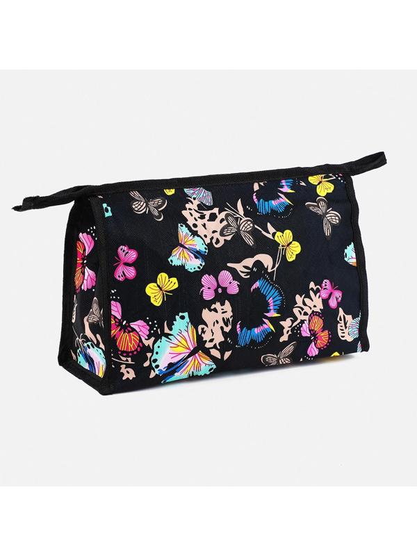 Косметичка на молнии, цвет черный