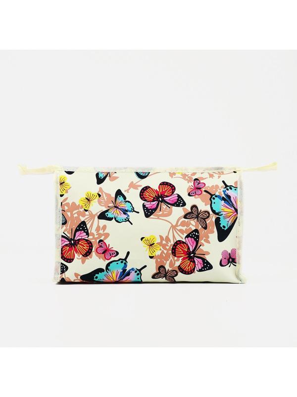 Косметичка на молнии, цвет бежевый