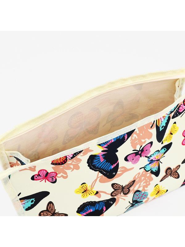 Косметичка на молнии, цвет бежевый