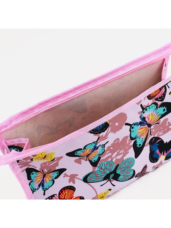 Косметичка на молнии, цвет розовый