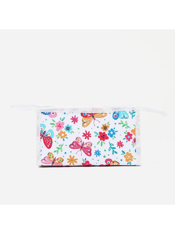 Косметичка на молнии, цвет белый