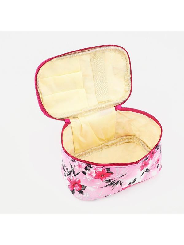 Косметичка на молнии, цвет розовый