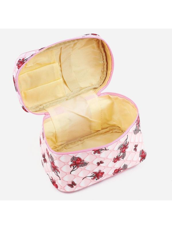 Косметичка на молнии, цвет розовый