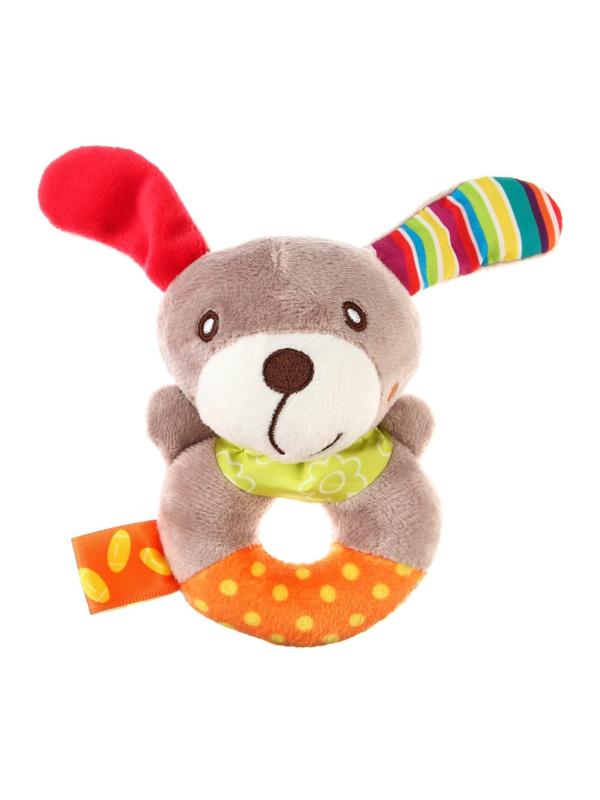 Погремушка мягкая на кольце «Милые зверушки», виды МИКС