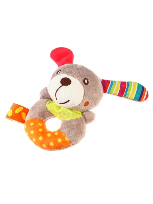 Погремушка мягкая на кольце «Милые зверушки», виды МИКС