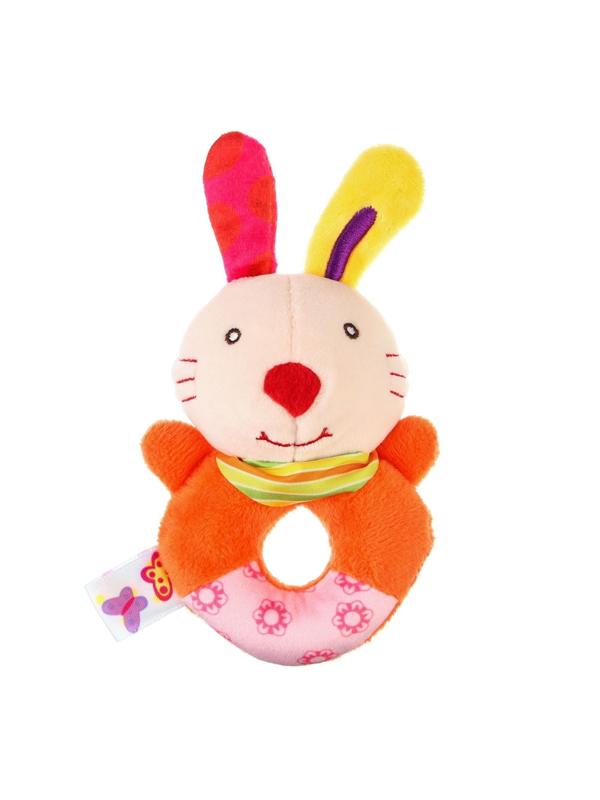 Погремушка мягкая на кольце «Милые зверушки», виды МИКС