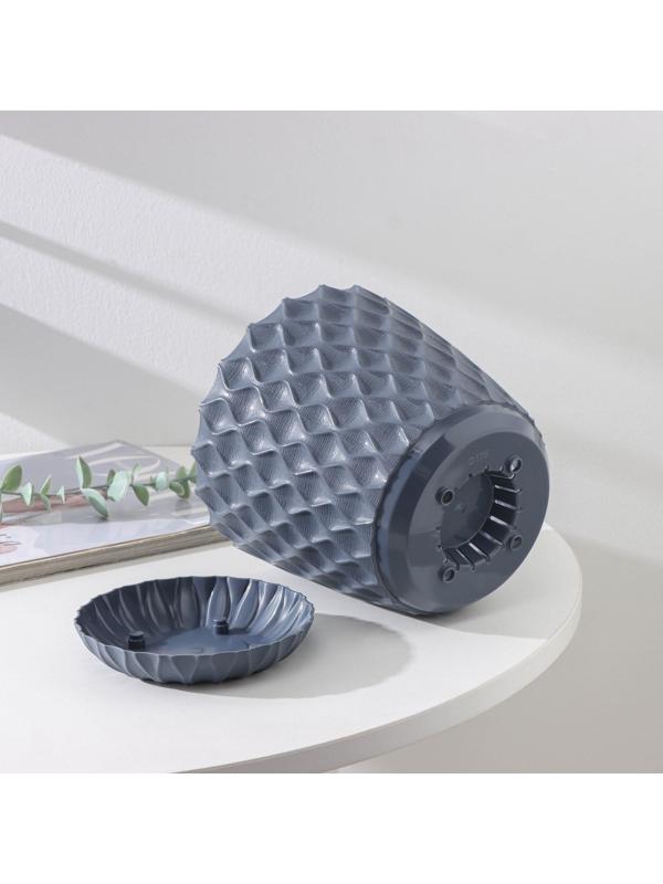 Горшок для цветов с поддоном «Wave», 2,5 л, d=17,5 см, цвет серый