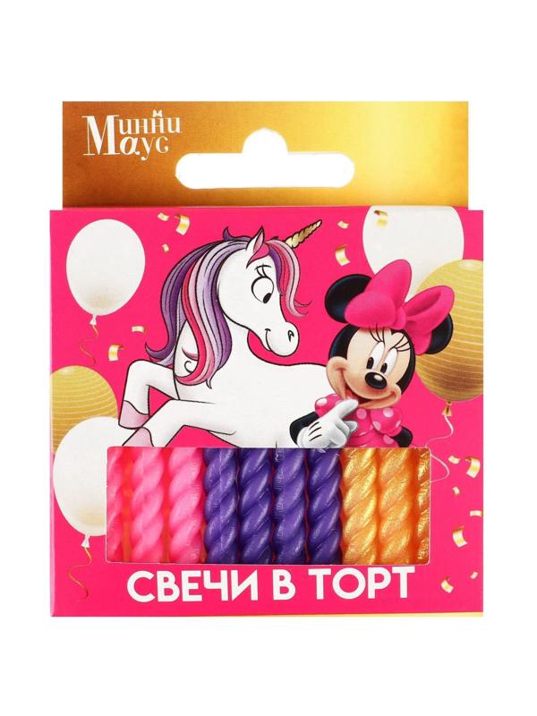 Набор витых свечей в торт 12 шт 