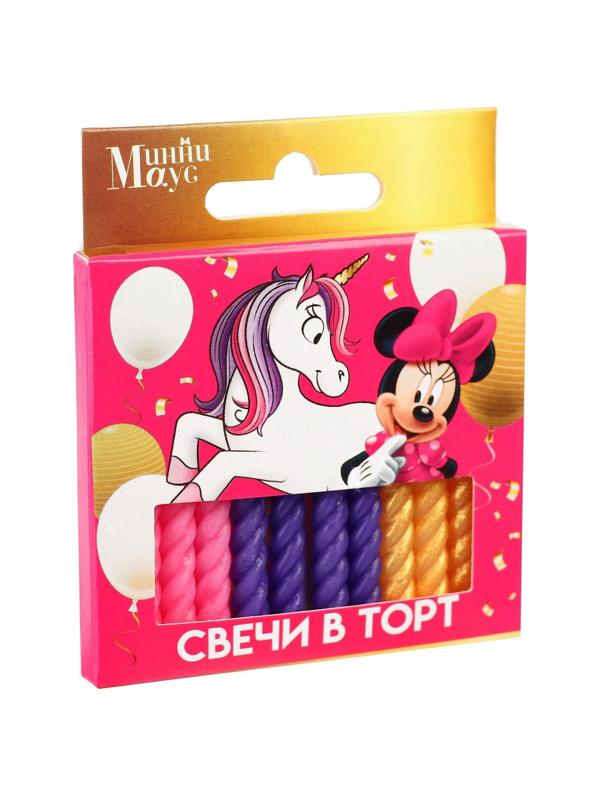 Набор витых свечей в торт 12 шт 