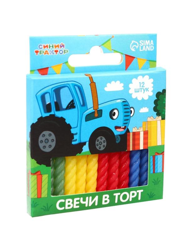 Набор витых свечей в торт 12 шт 